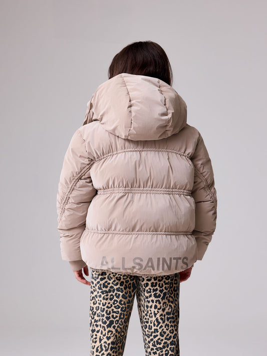 smALLSAINTS Pink Ruched Short Padded Coat - image 2