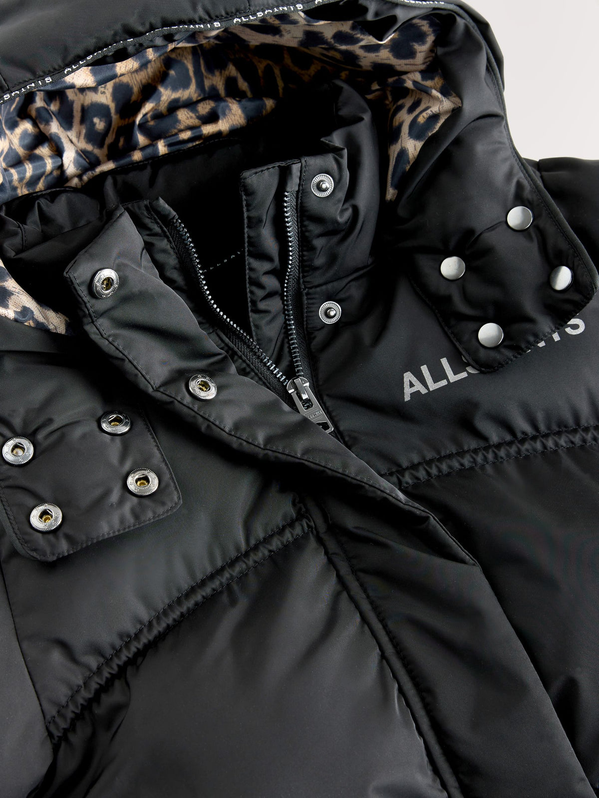 smALLSAINTS Black Ruched Longline Padded Coat - image 12