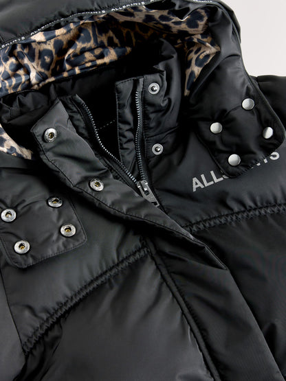 smALLSAINTS Black Ruched Longline Padded Coat - image 12