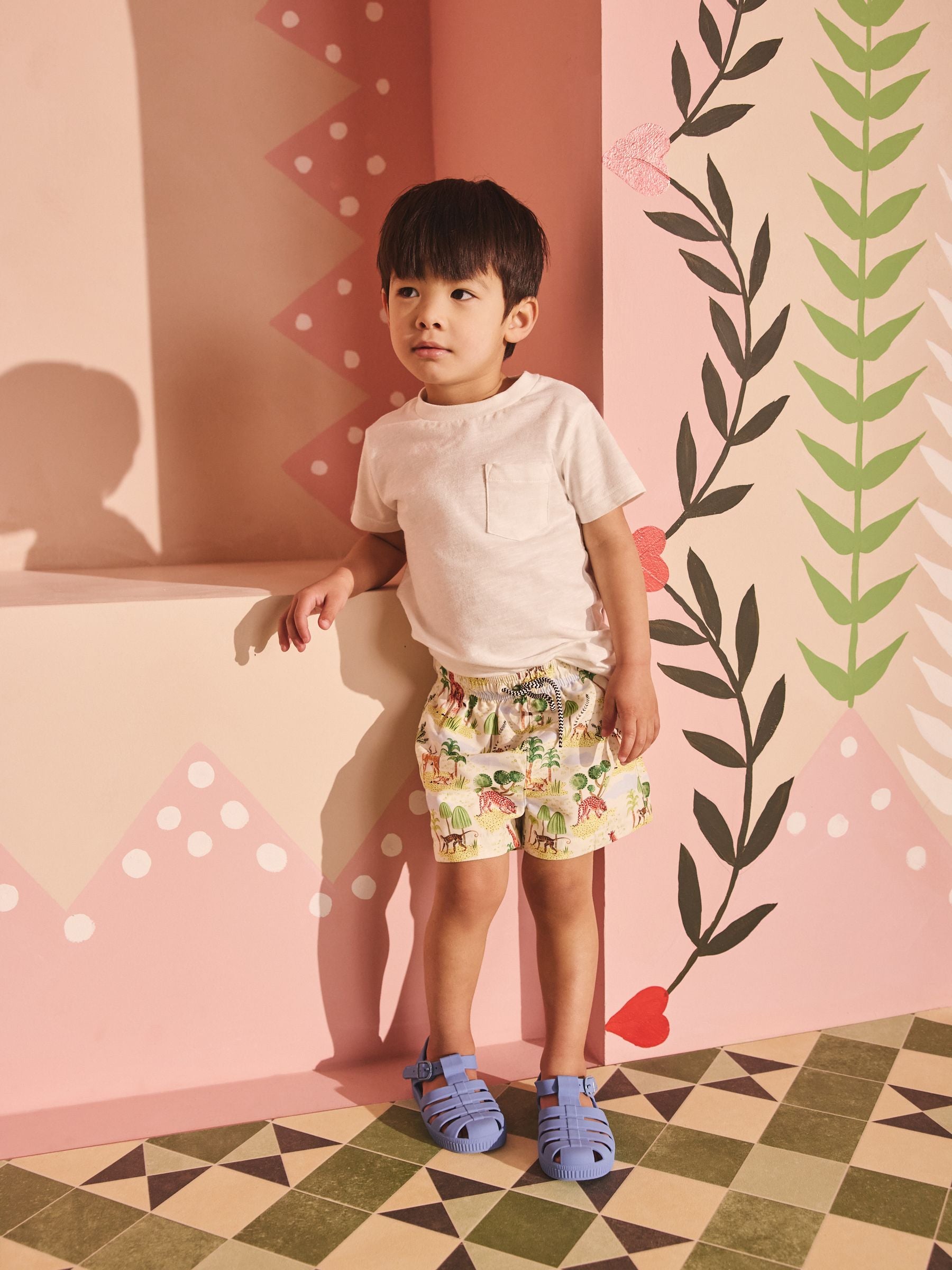 Green/White Cath Kidston Swim Shorts (3mths-7yrs) image 3