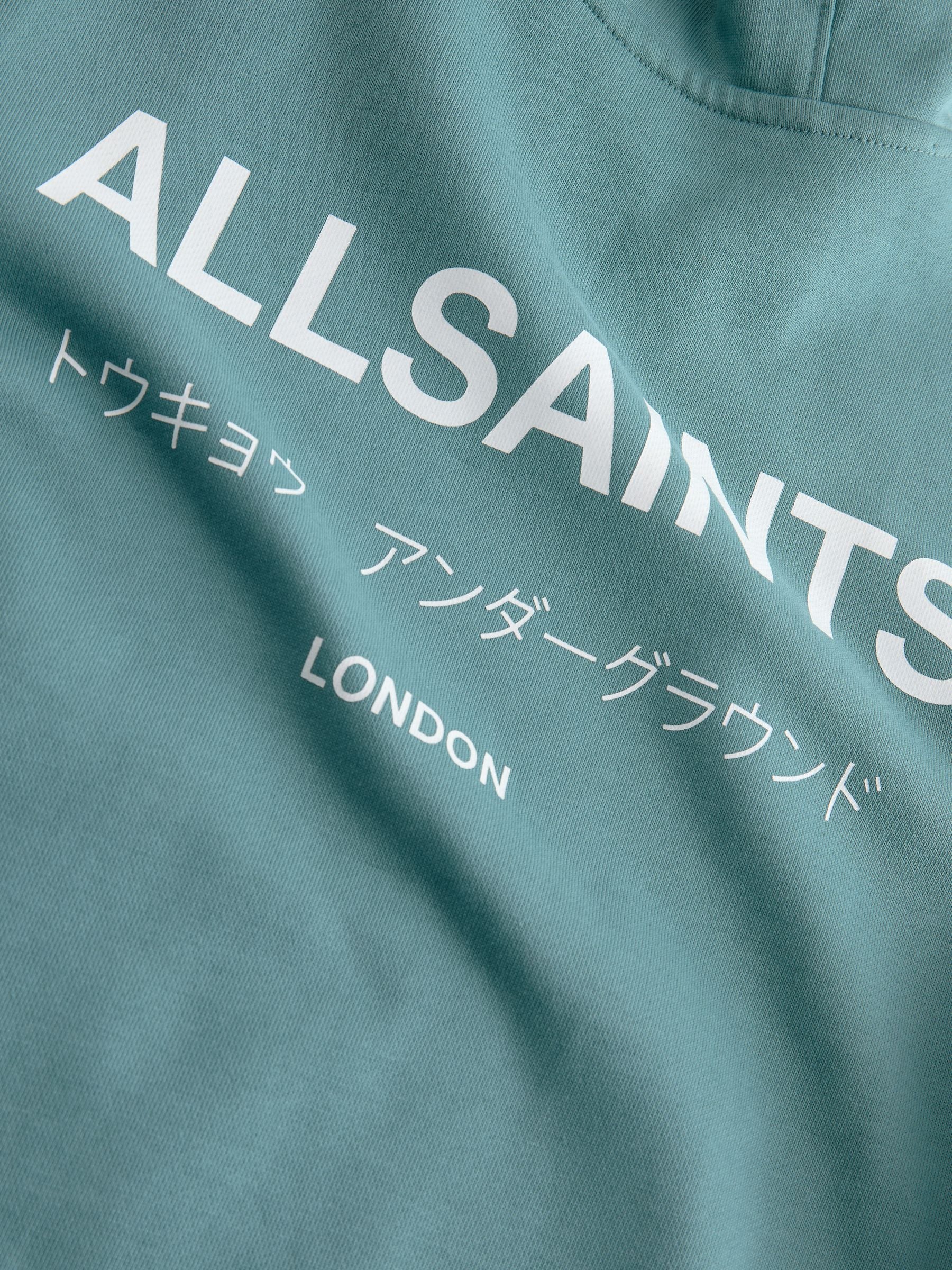 Dsiney Kidz - smALLSAINTS Teal Blue Oversized Underground Pullover Hoodie image 9