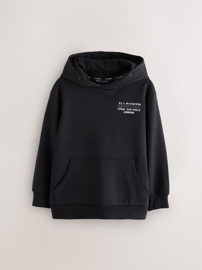Dsiney Kidz - smALLSAINTS Black Redact Oversized Underground Pullover Hoodie image 8
