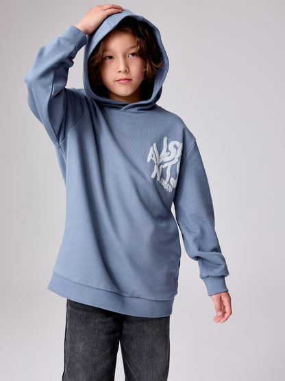 Dsiney Kidz - smALLSAINTS Mid Blue Oversized Orlando Pullover Hoodie image 1