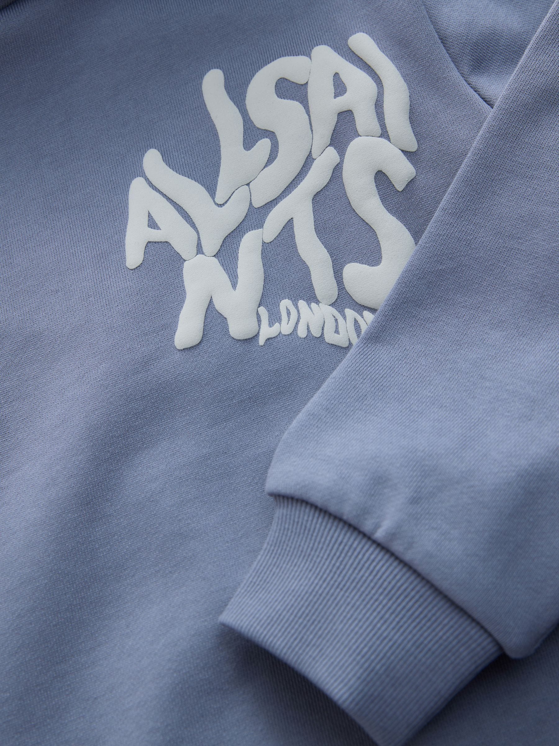 Dsiney Kidz - smALLSAINTS Mid Blue Oversized Orlando Pullover Hoodie image 7