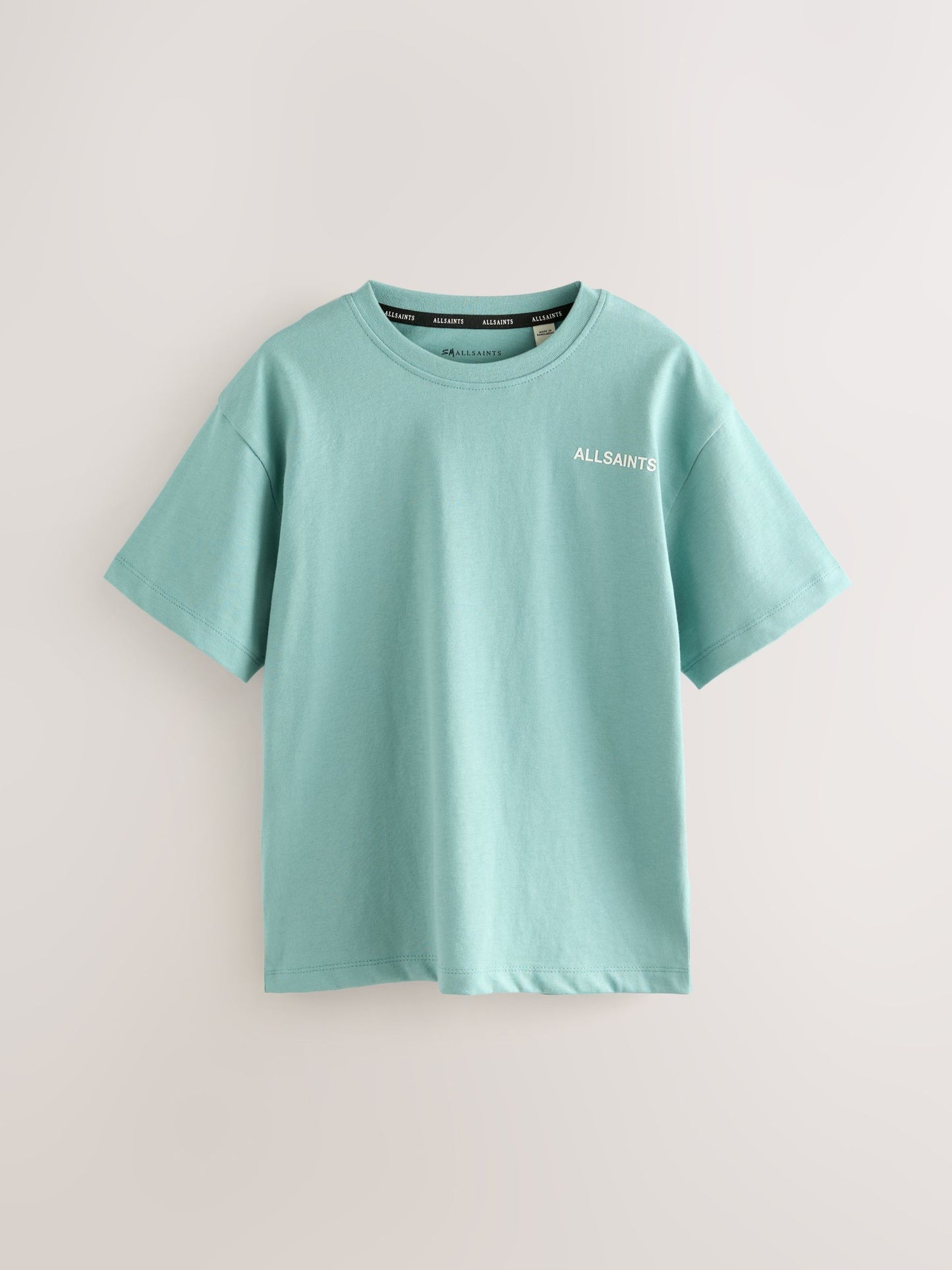Dsiney Kidz - smALLSAINTS Teal Blue/Grey Logo Crew Relaxed T-Shirts 3 Pack image 2