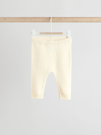 White Frill Knitted Bow Baby Cardigan Set (0mths-3yrs)