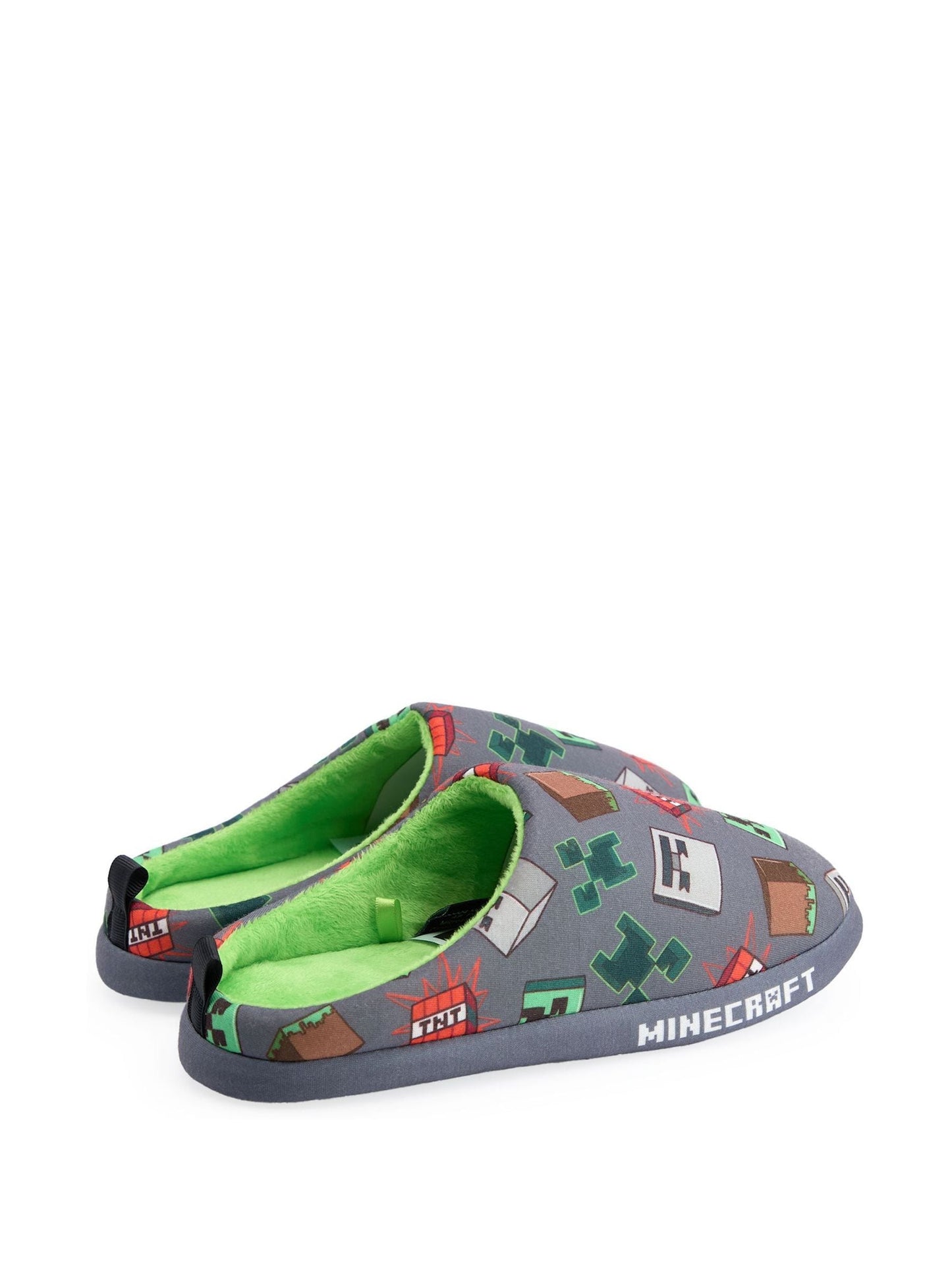 Vanilla Underground Grey Minecraft Boys Slippers image 3