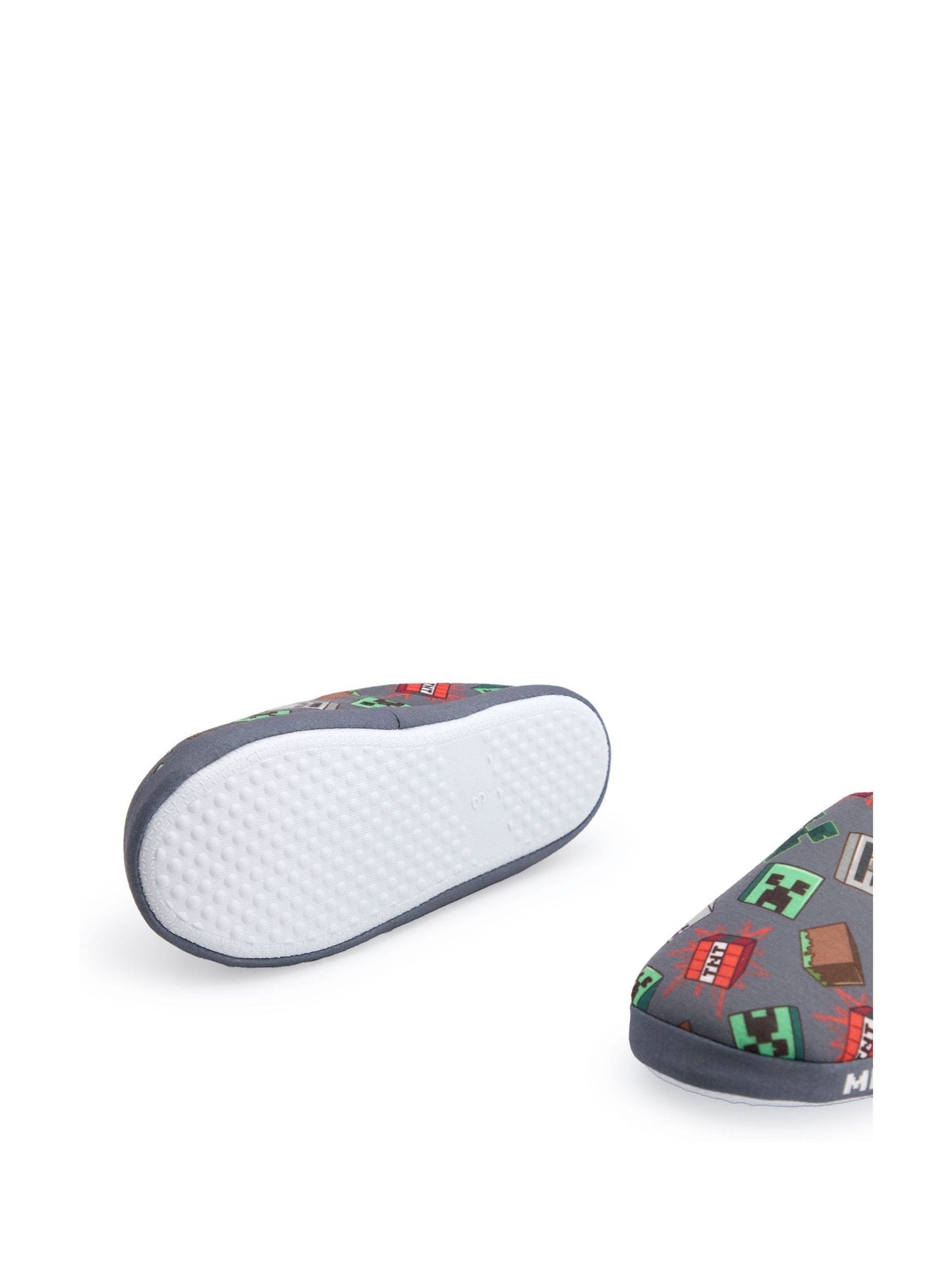 Vanilla Underground Grey Minecraft Boys Slippers image 4