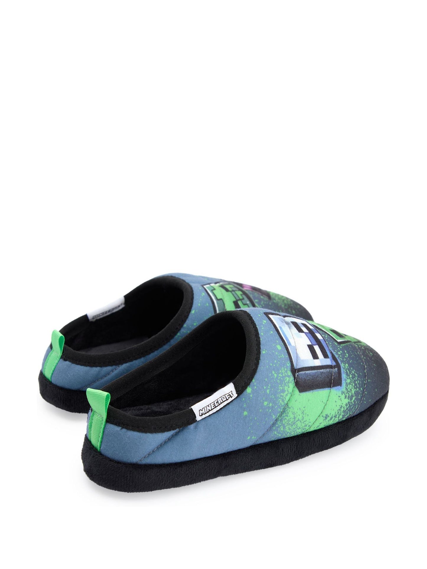 Vanilla Underground Blue Minecraft Boys Slippers image 3