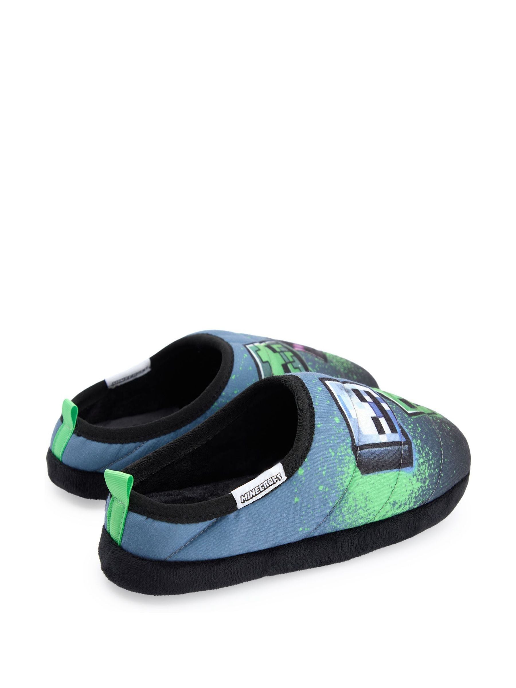 Vanilla Underground Blue Minecraft Boys Slippers image 3