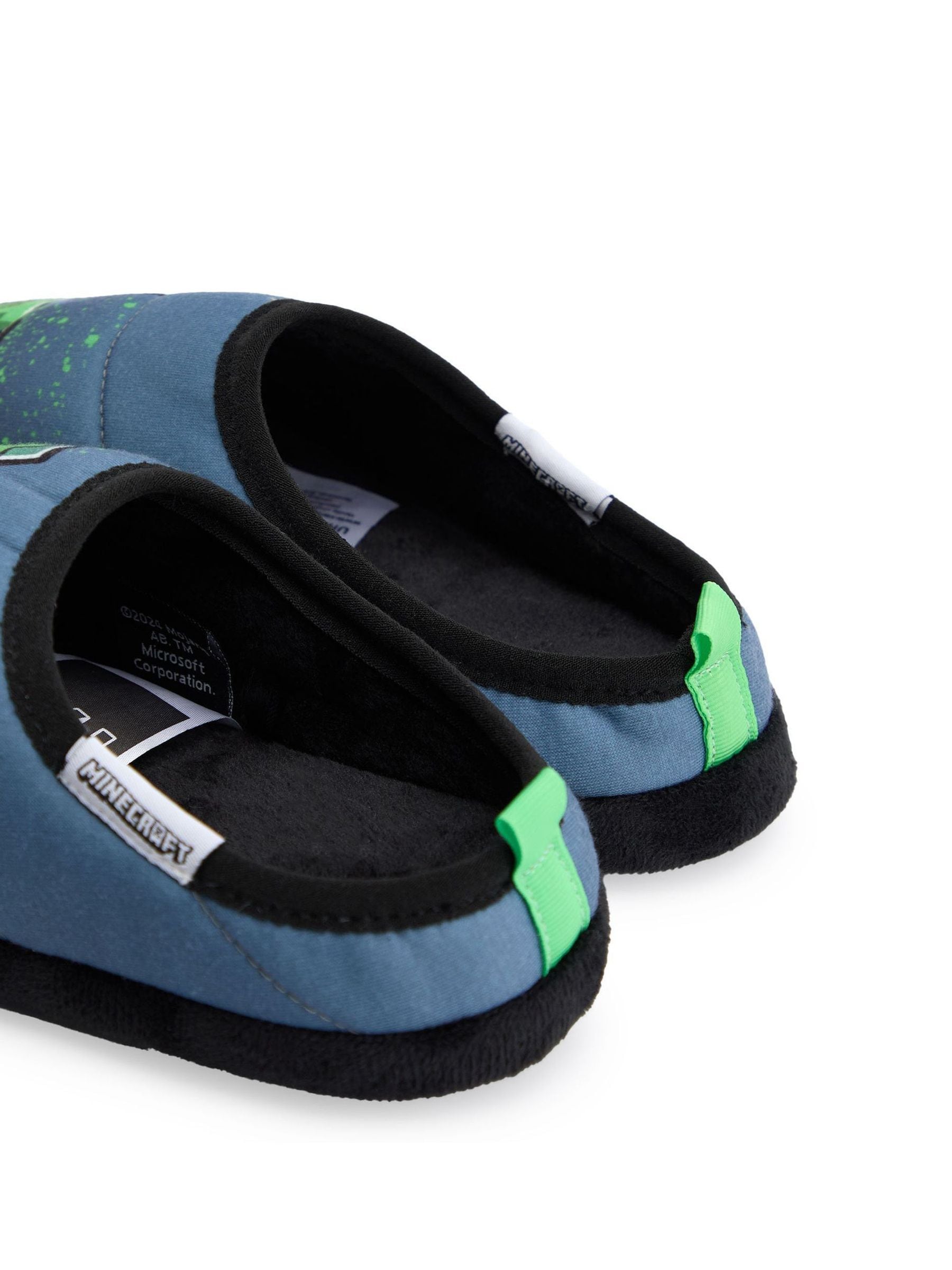 Vanilla Underground Blue Minecraft Boys Slippers image 5