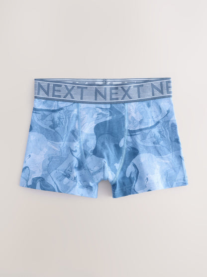 Dsiney Kidz - Blue Marble Print Boxers 5 Pack (2-16yrs) image 2