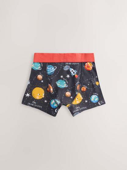 Dsiney Kidz - Blue Space Print Junior Character Trunks 5 Pack (1.5-16yrs) image 2