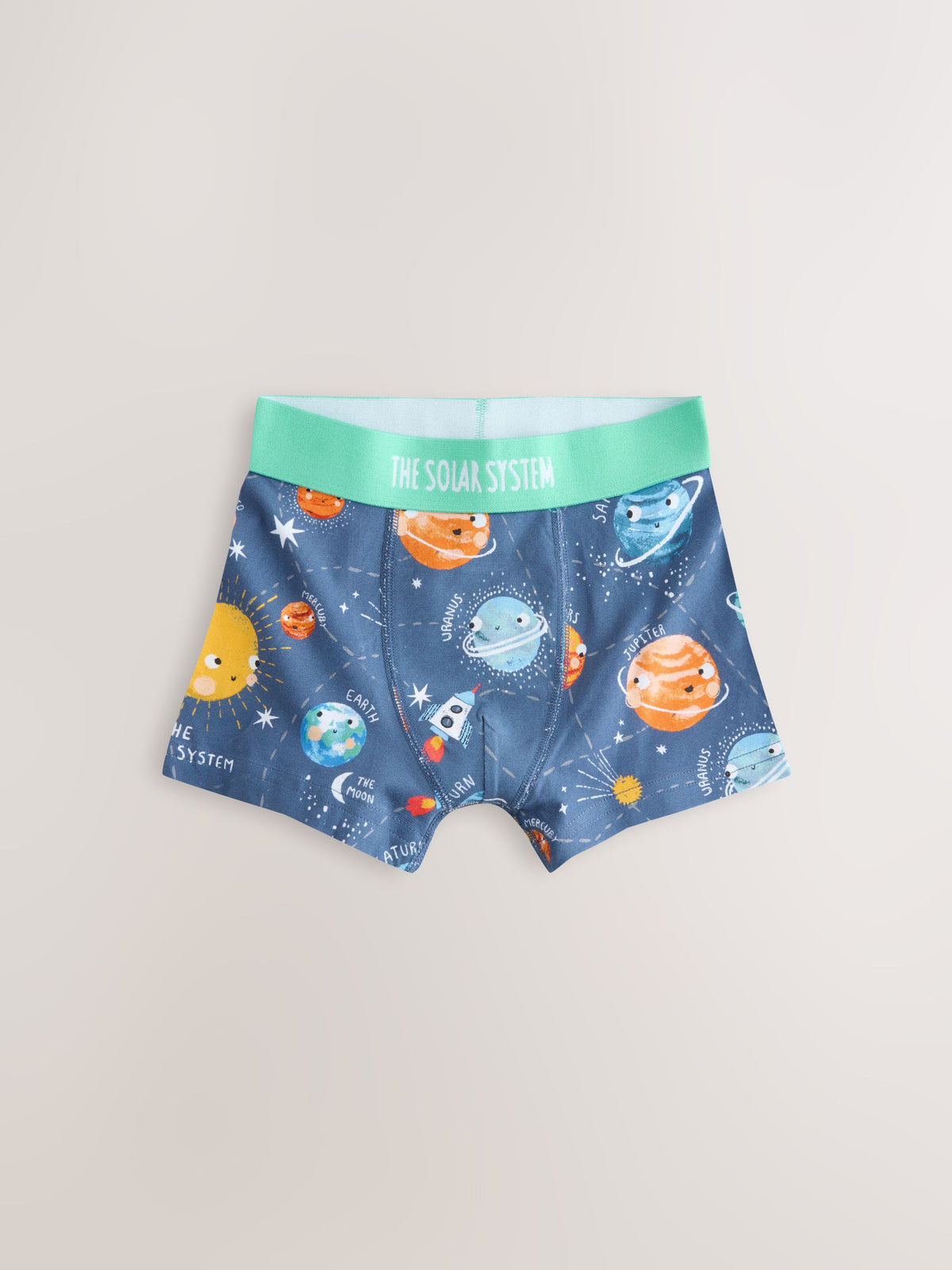 Dsiney Kidz - Blue Space Print Junior Character Trunks 5 Pack (1.5-16yrs) image 3
