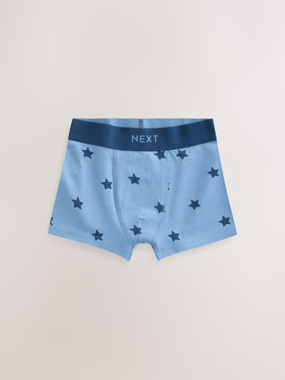 Dsiney Kidz - Blue Stars & Stripes Junior Pattern Trunks 5 Pack (1.5-16yrs) image 2