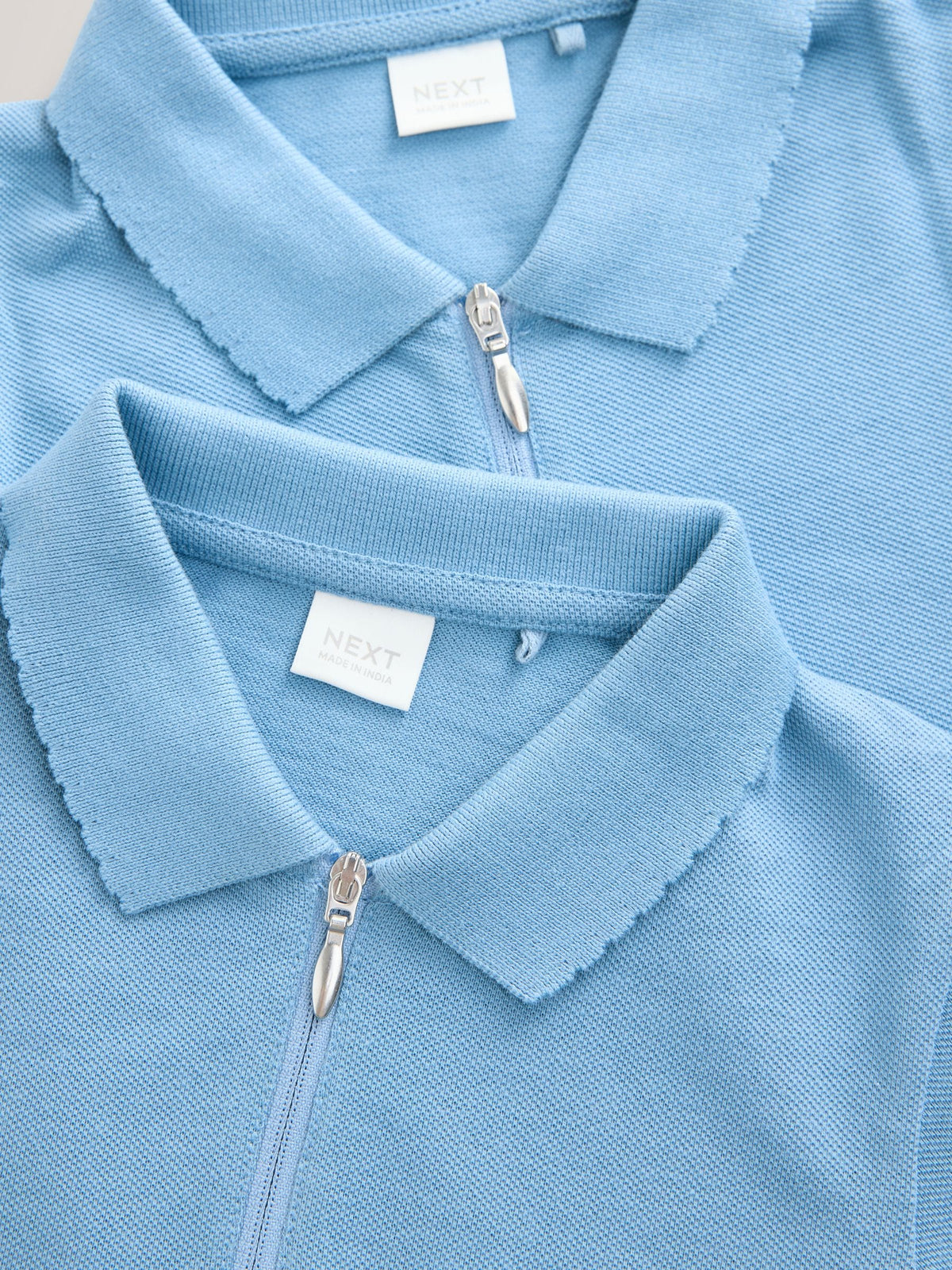 Dsiney Kidz - Blue Girls 2 Pack 100% Cotton Zip Polo Shirts (3-16yrs) image 5