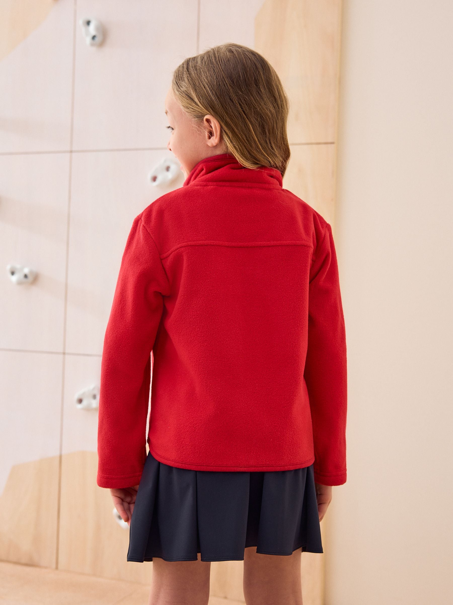 Dsiney Kidz - Red Zip-Up Fleece Jacket With Pockets (3-16yrs) image 3