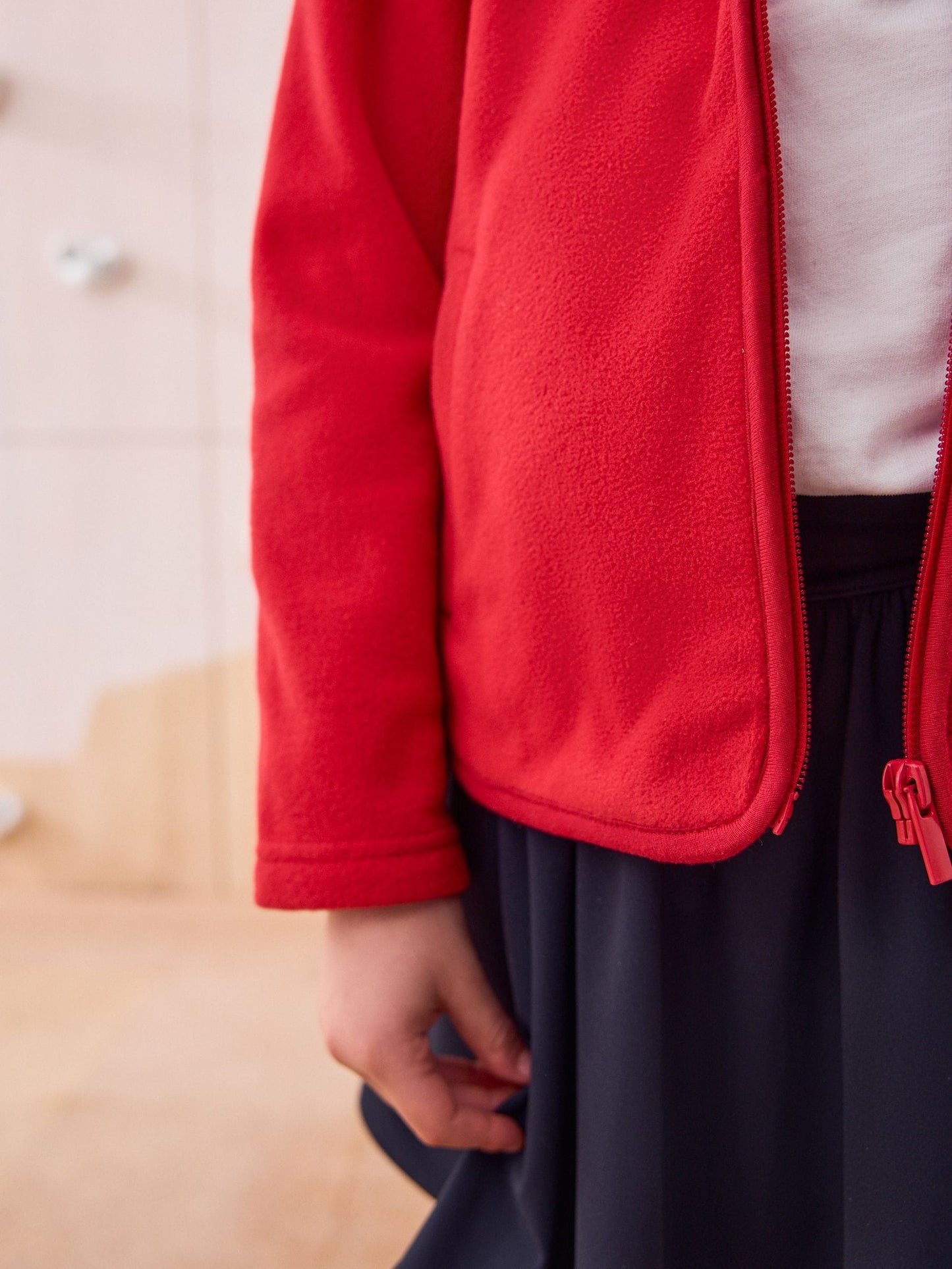 Dsiney Kidz - Red Zip-Up Fleece Jacket With Pockets (3-16yrs) image 4