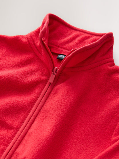 Dsiney Kidz - Red Zip-Up Fleece Jacket With Pockets (3-16yrs) image 7