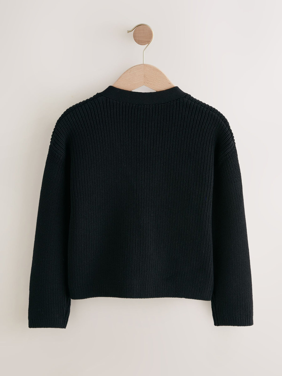 Dsiney Kidz - Black Cotton Rich Boxy School CardiganS (3-18yrs) image 7