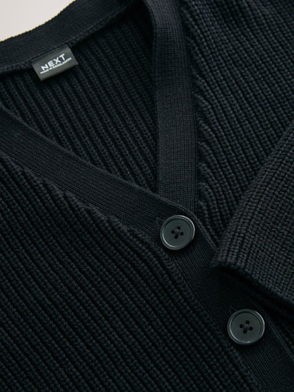 Dsiney Kidz - Black Cotton Rich Boxy School CardiganS (3-18yrs) image 8
