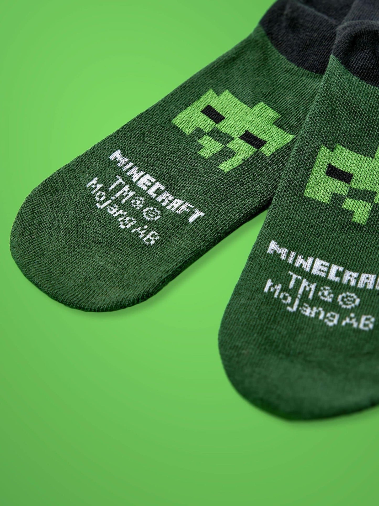 Dsiney Kidz - Vanilla Underground Black Minecraft TNT Calf Socks Set of 5 image 3