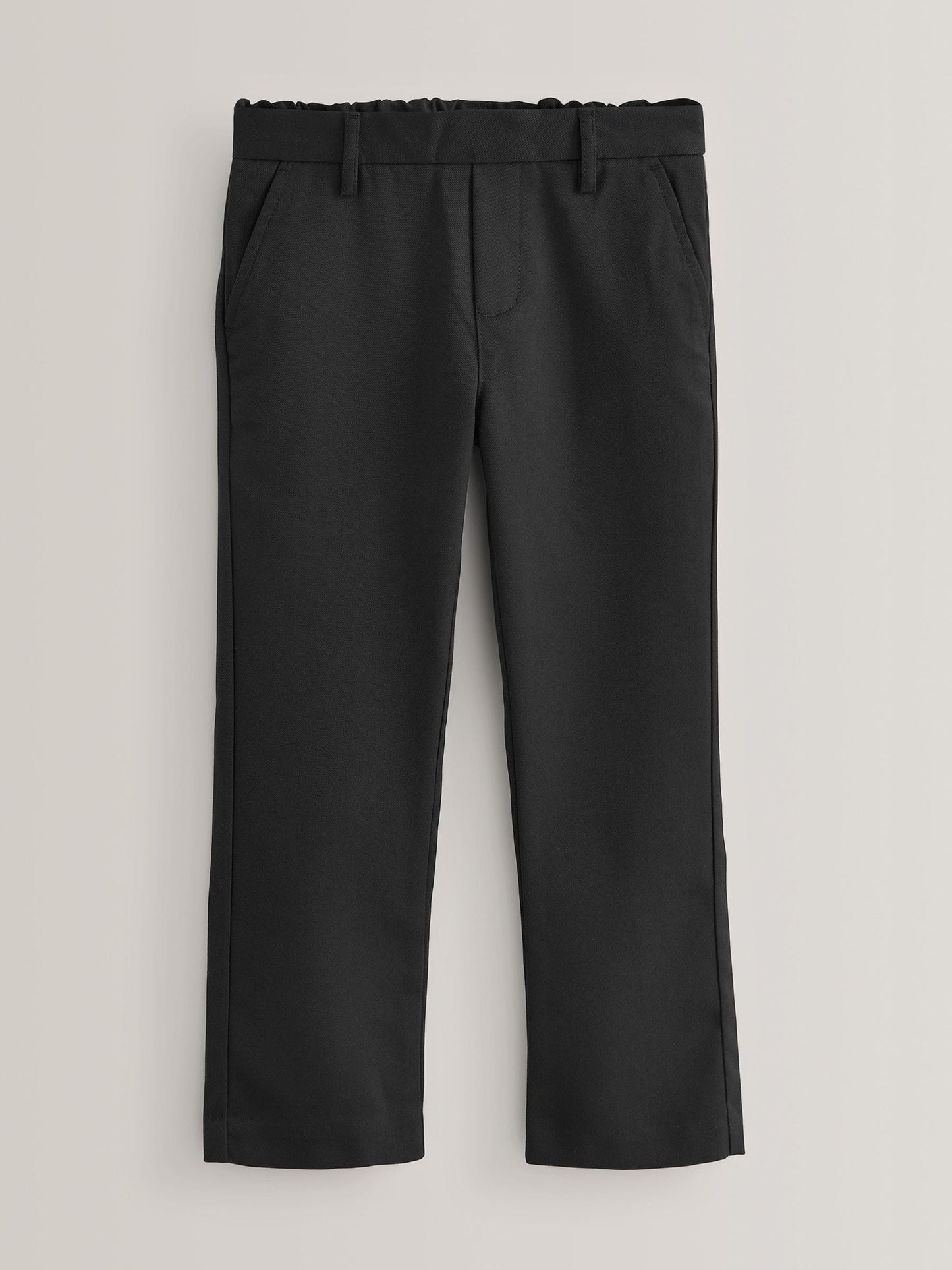 Dsiney Kidz - Black Straight Leg Pull On Waist School Trousers 2 Pack (3-17yrs) image 2