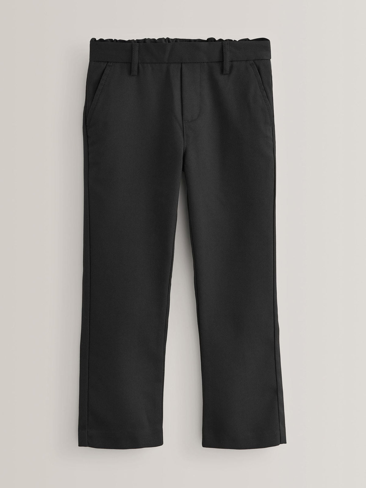 Dsiney Kidz - Black Straight Leg Pull On Waist School Trousers 2 Pack (3-17yrs) image 2