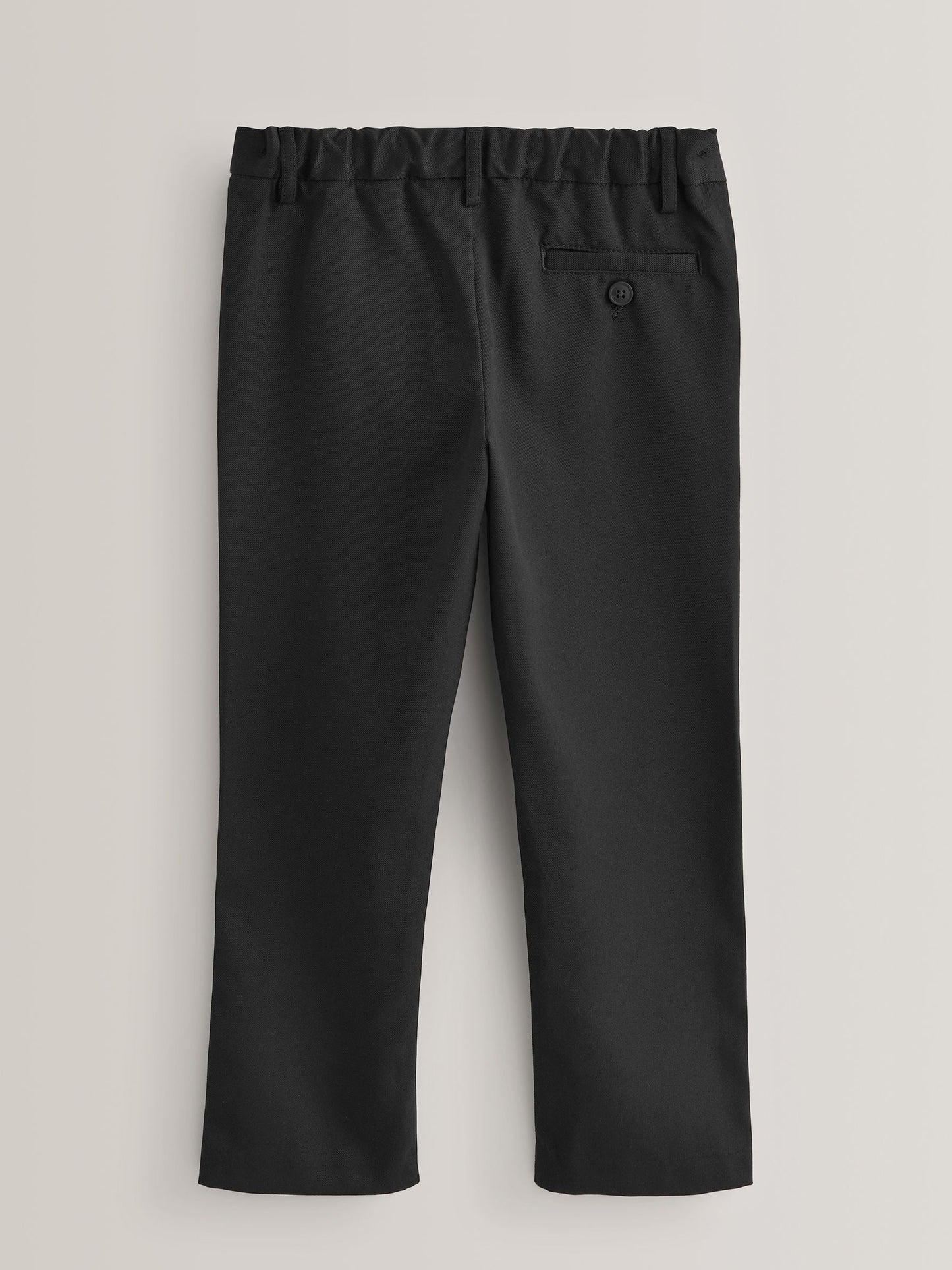 Dsiney Kidz - Black Straight Leg Pull On Waist School Trousers 2 Pack (3-17yrs) image 3