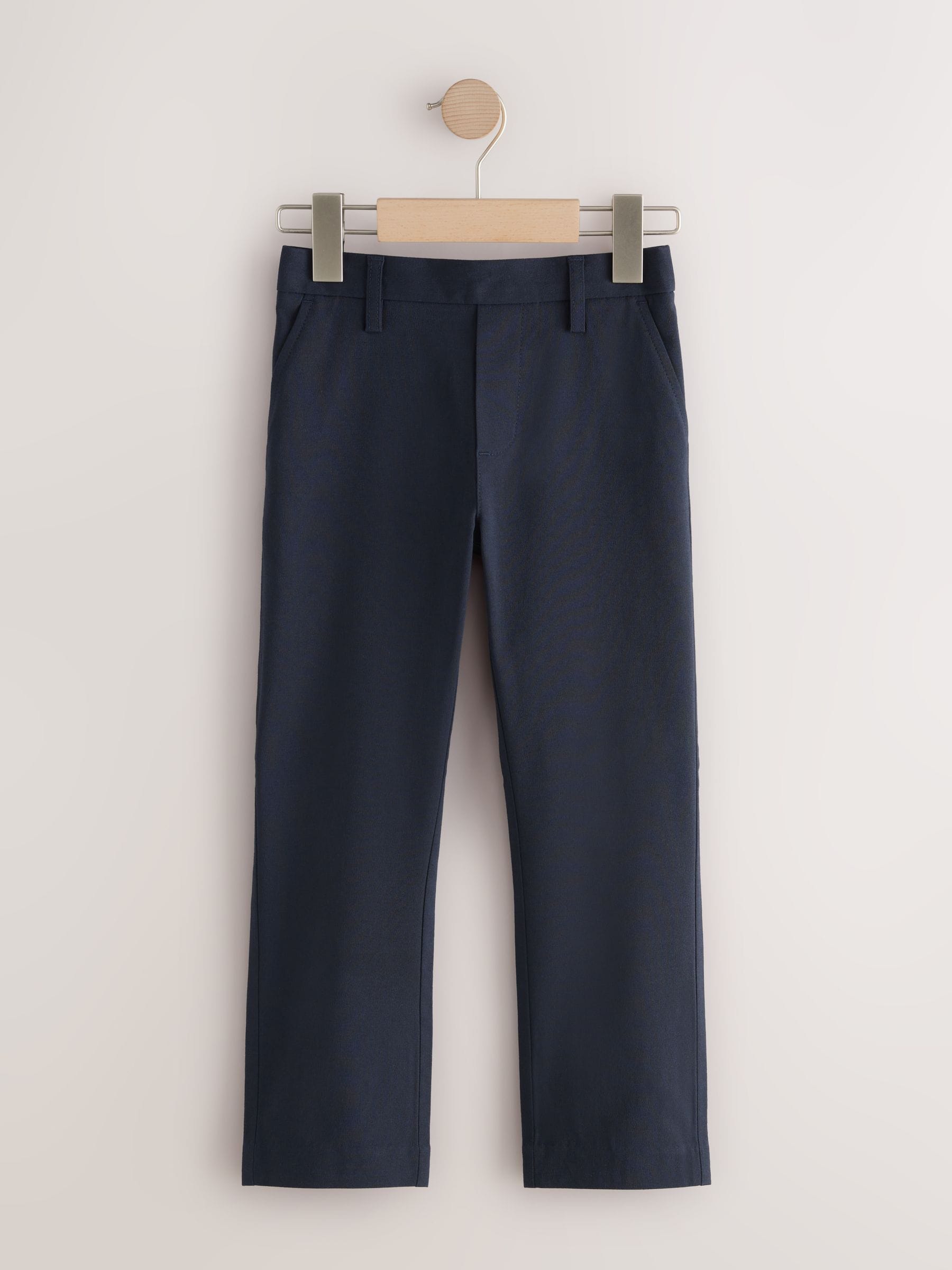 Dsiney Kidz - Navy Skinny School Formal Stretch Pull On Waist Trousers (3-17yrs) image 1