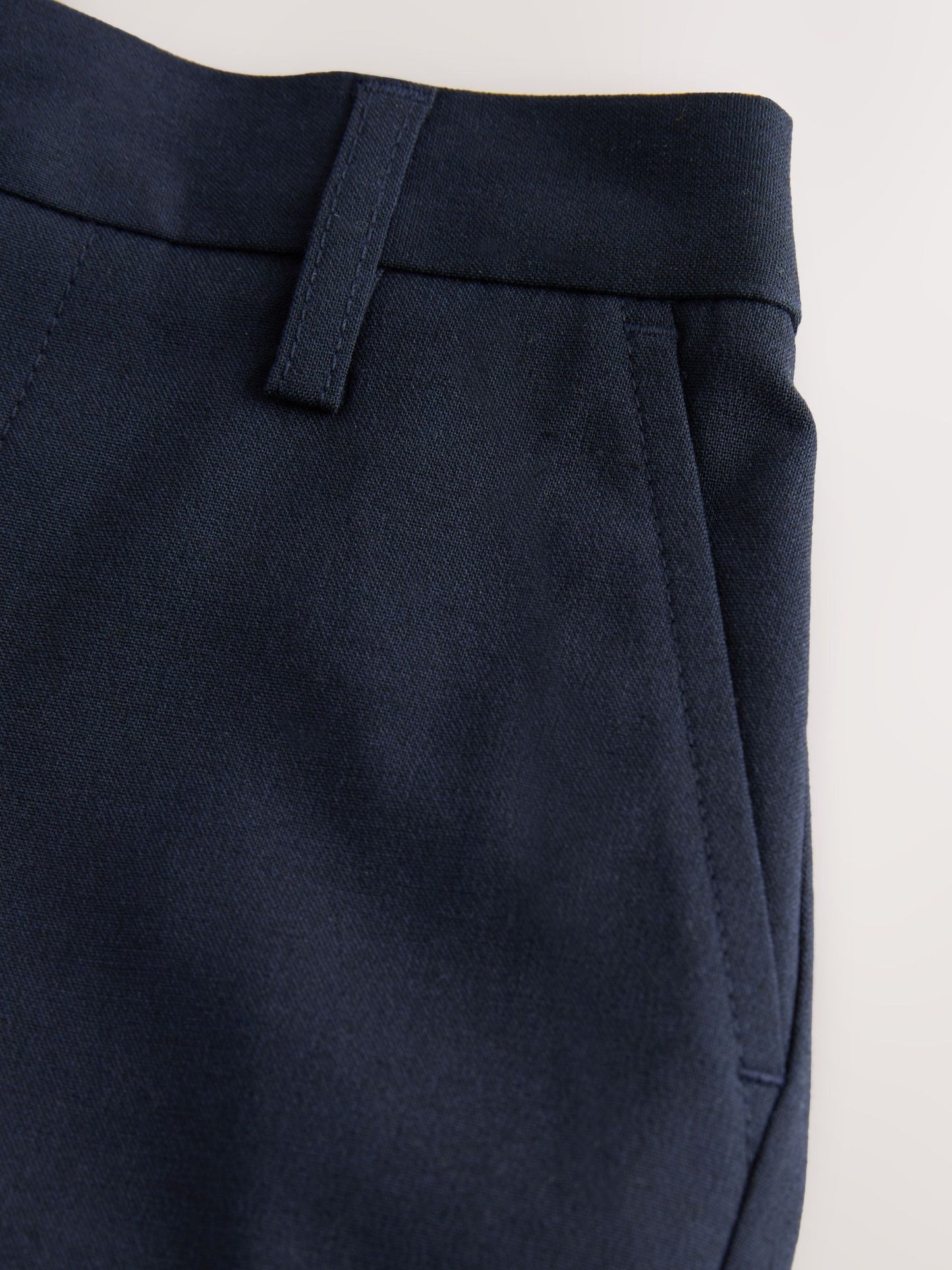Dsiney Kidz - Navy Skinny School Formal Stretch Pull On Waist Trousers (3-17yrs) image 3