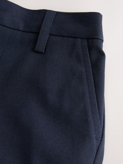 Dsiney Kidz - Navy Skinny School Formal Stretch Pull On Waist Trousers (3-17yrs) image 3