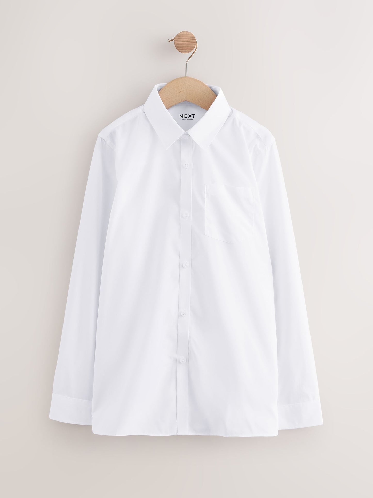 Dsiney Kidz - White Regular Fit Extra Long Sleeve School Shirt (10-17yrs) image 2