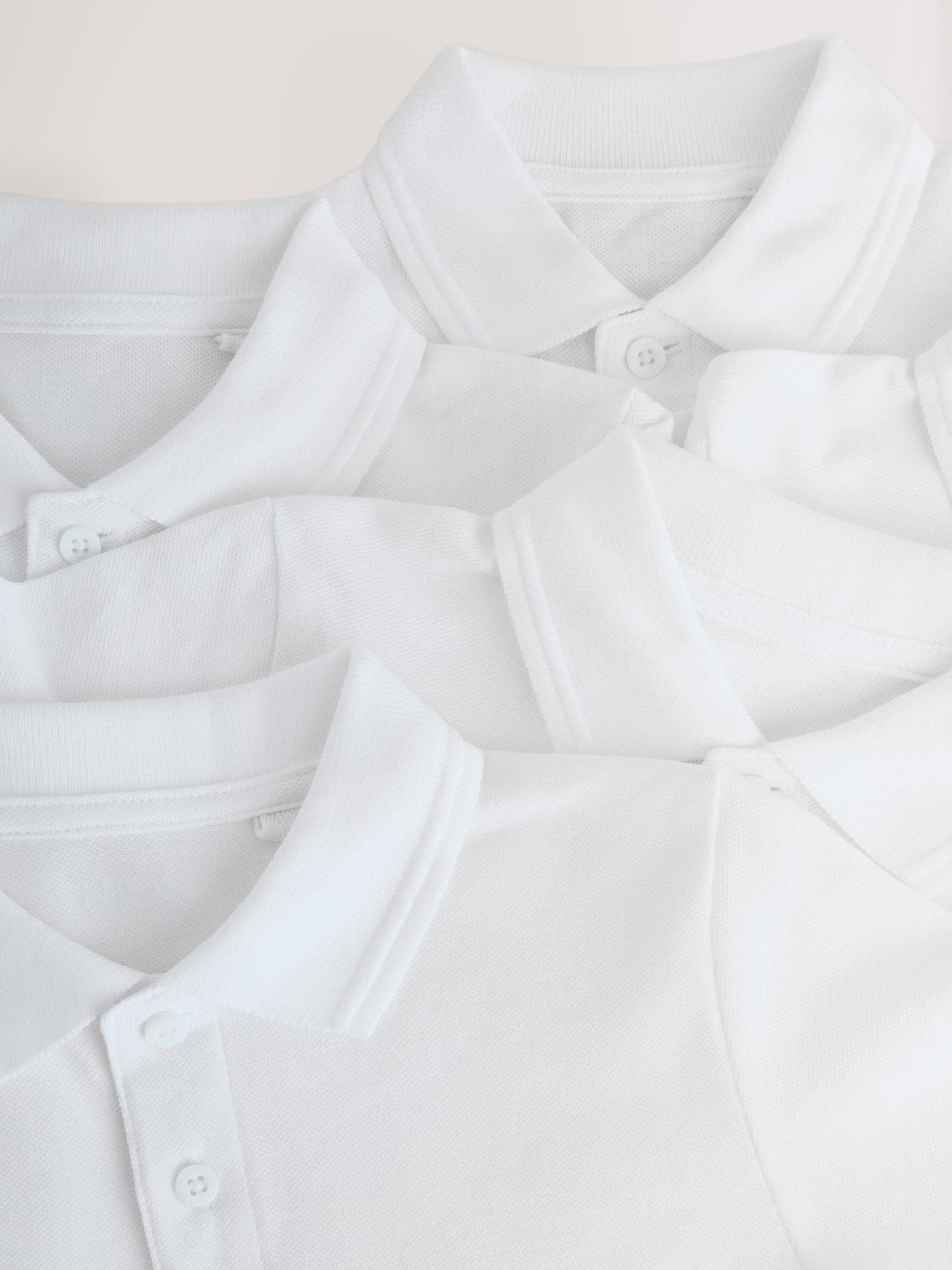 Dsiney Kidz - White Slim Fit Cotton School Short Sleeve Shirts 5 Pack (3-16yrs) image 5