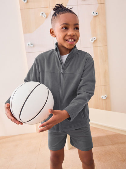 Dsiney Kidz - Grey Zip-Up Fleece Jacket With Pockets (3-16yrs) image 1