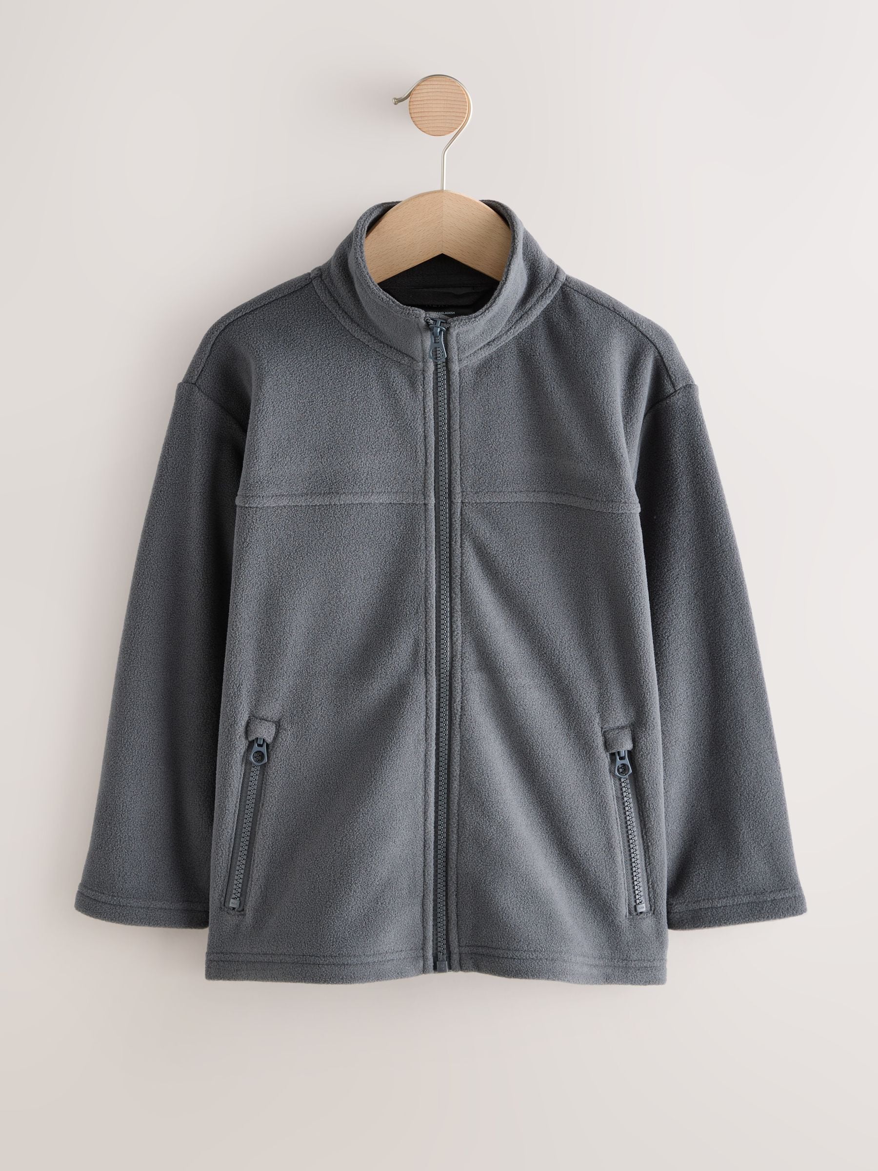 Dsiney Kidz - Grey Zip-Up Fleece Jacket With Pockets (3-16yrs) image 5