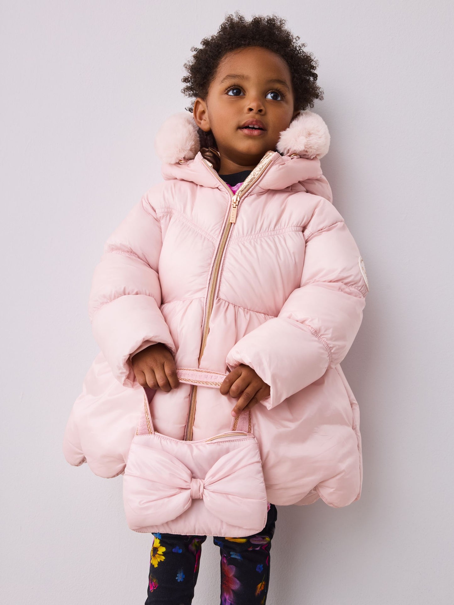 Baker by Ted Baker Shower Resistant Scallop Padded Coat With Detachable Bag image 1