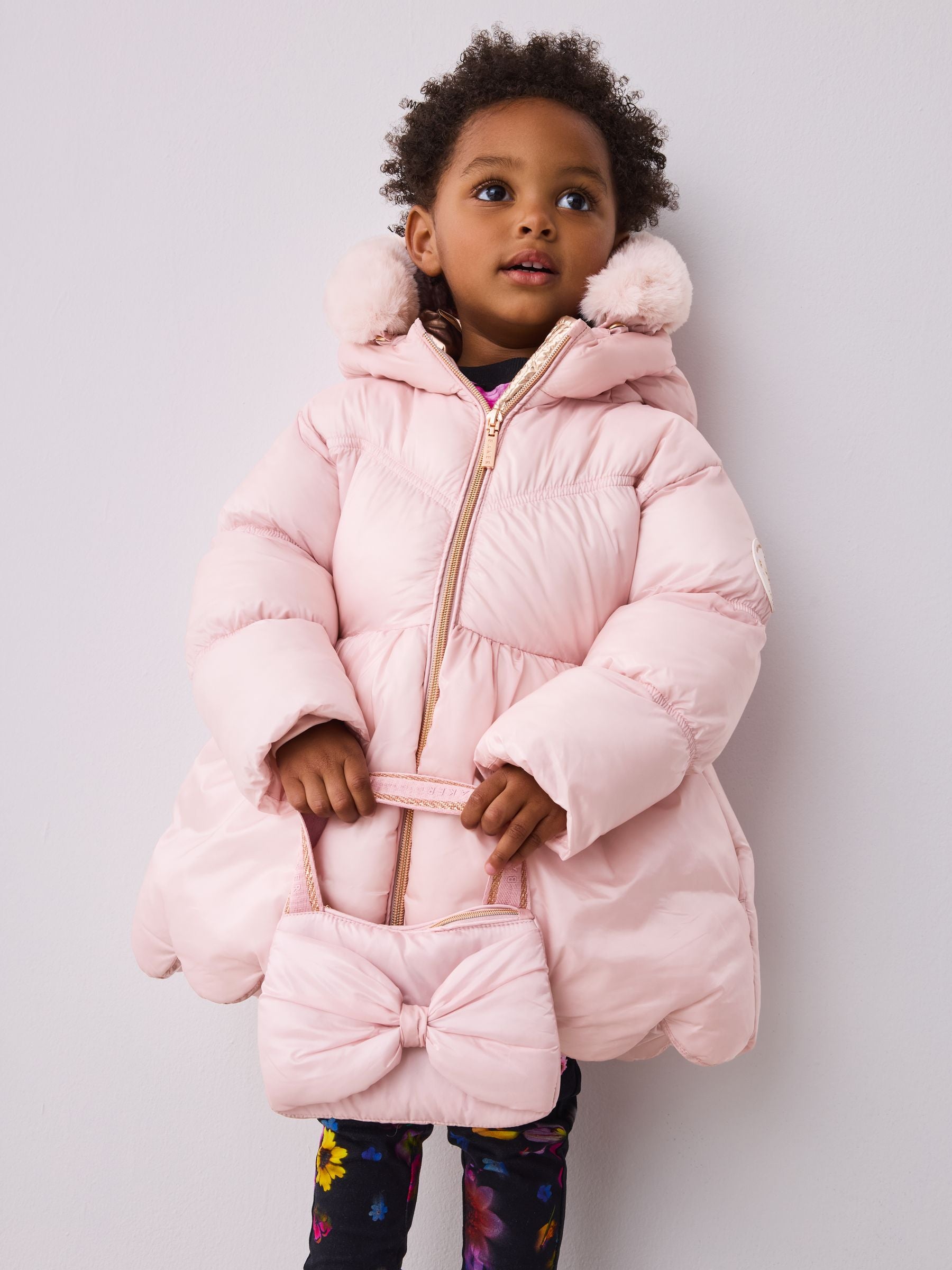 Baker by Ted Baker Shower Resistant Scallop Padded Coat With Detachable Bag image 1