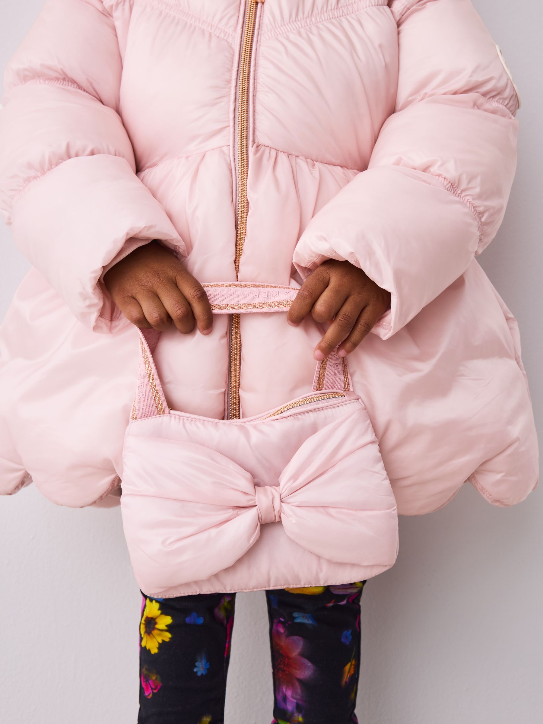 Baker by Ted Baker Shower Resistant Scallop Padded Coat With Detachable Bag image 6