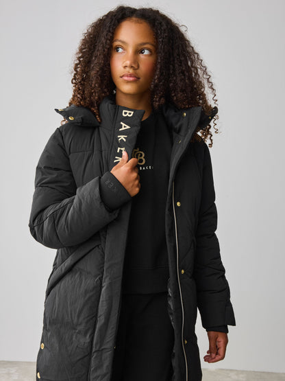Baker by Ted Baker Girls Shower Resistant Longline Padded Coat image 1