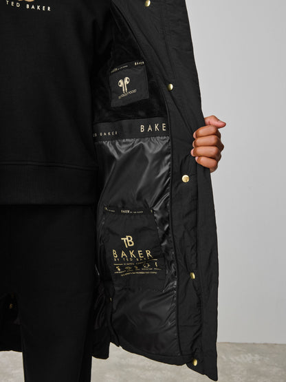 Baker by Ted Baker Girls Shower Resistant Longline Padded Coat image 8