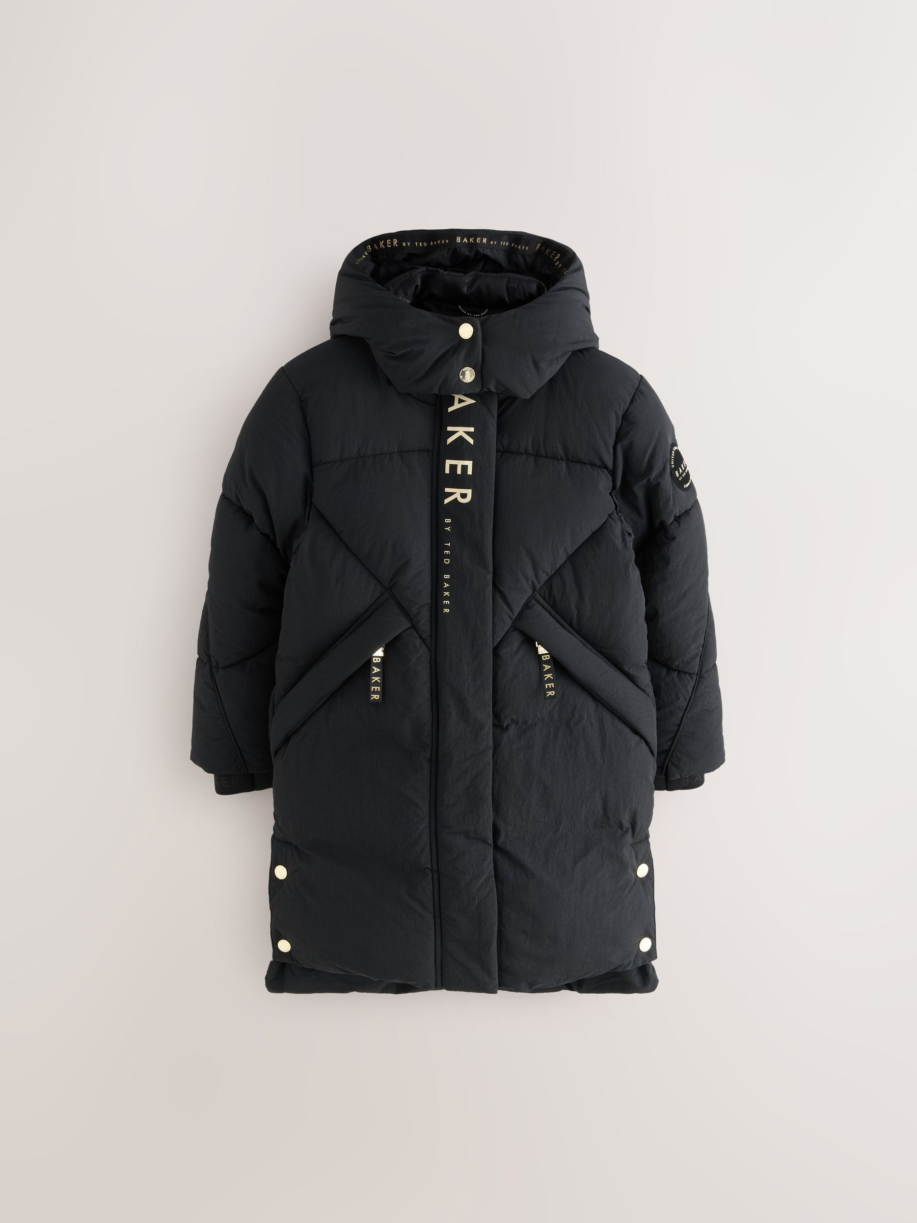 Baker by Ted Baker Girls Shower Resistant Longline Padded Coat image 9
