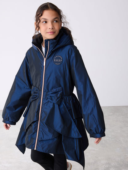 Baker by Ted Baker Shower Resistant Bow Frill Raincoat image 1