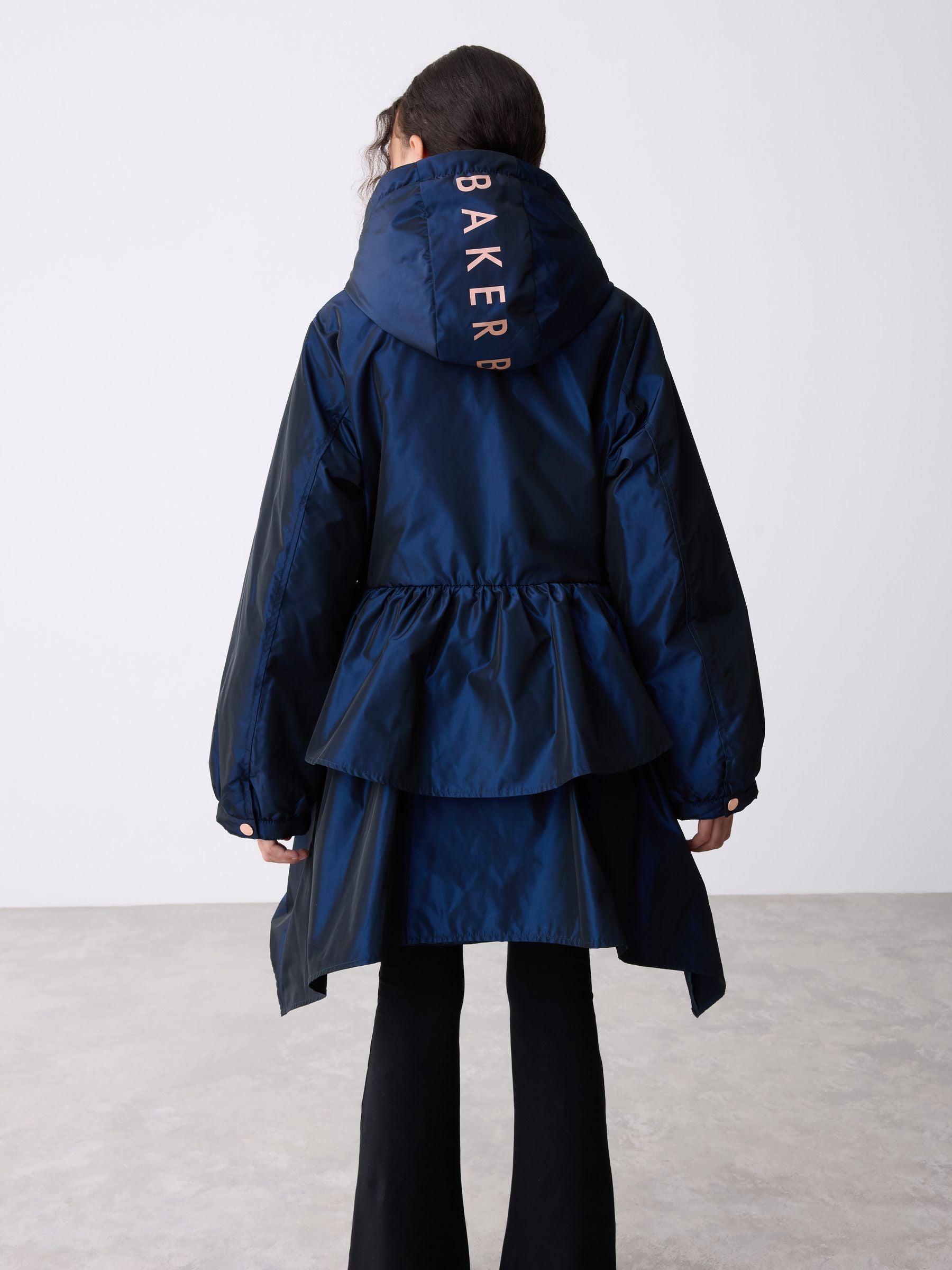 Baker by Ted Baker Shower Resistant Bow Frill Raincoat image 3