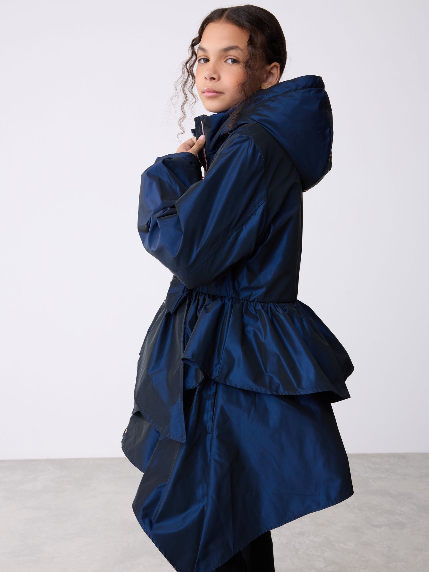 Baker by Ted Baker Shower Resistant Bow Frill Raincoat image 4