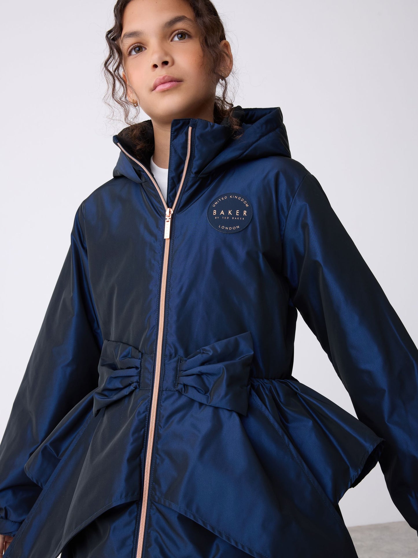 Baker by Ted Baker Shower Resistant Bow Frill Raincoat image 5