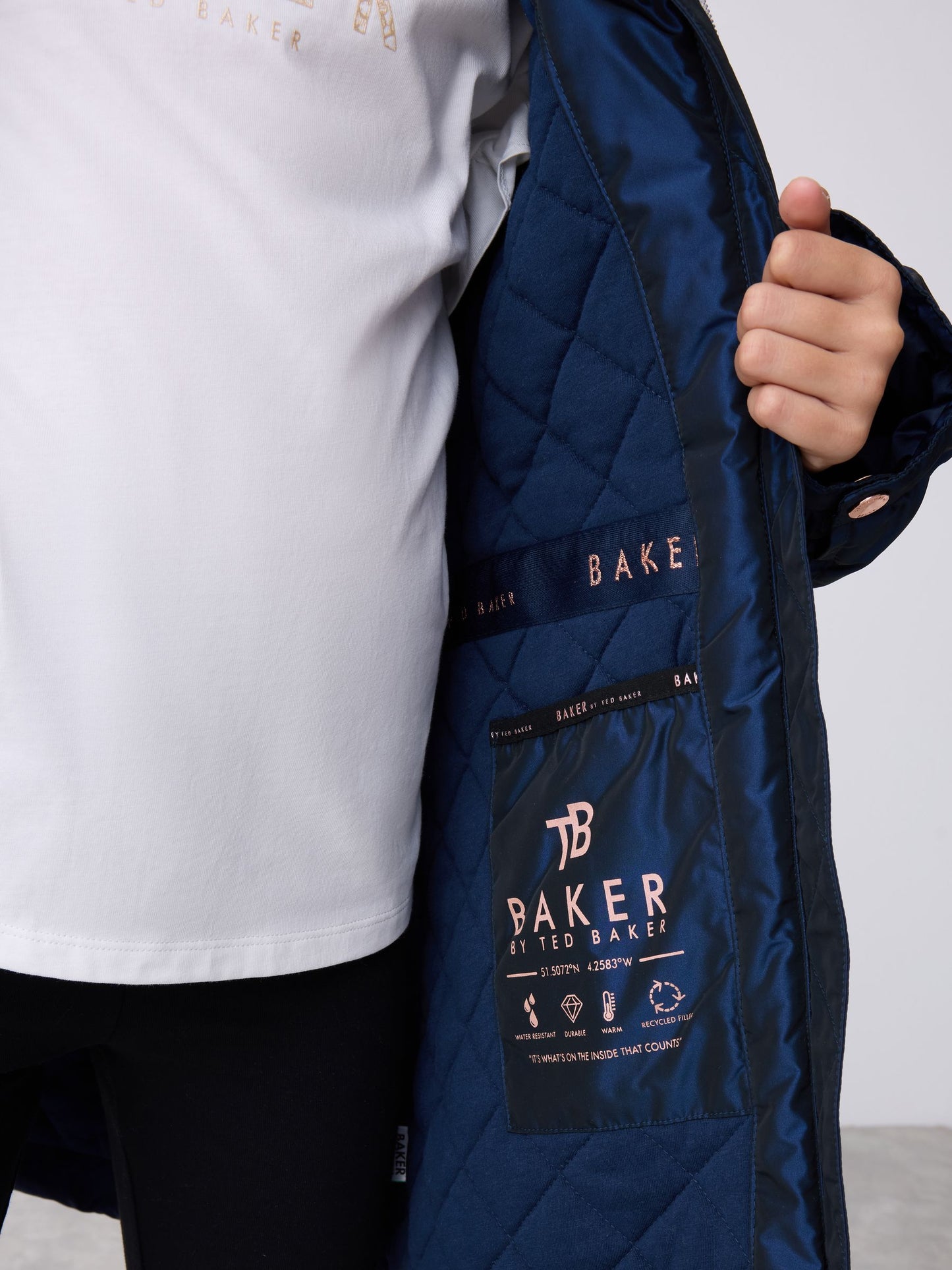 Baker by Ted Baker Shower Resistant Bow Frill Raincoat image 7