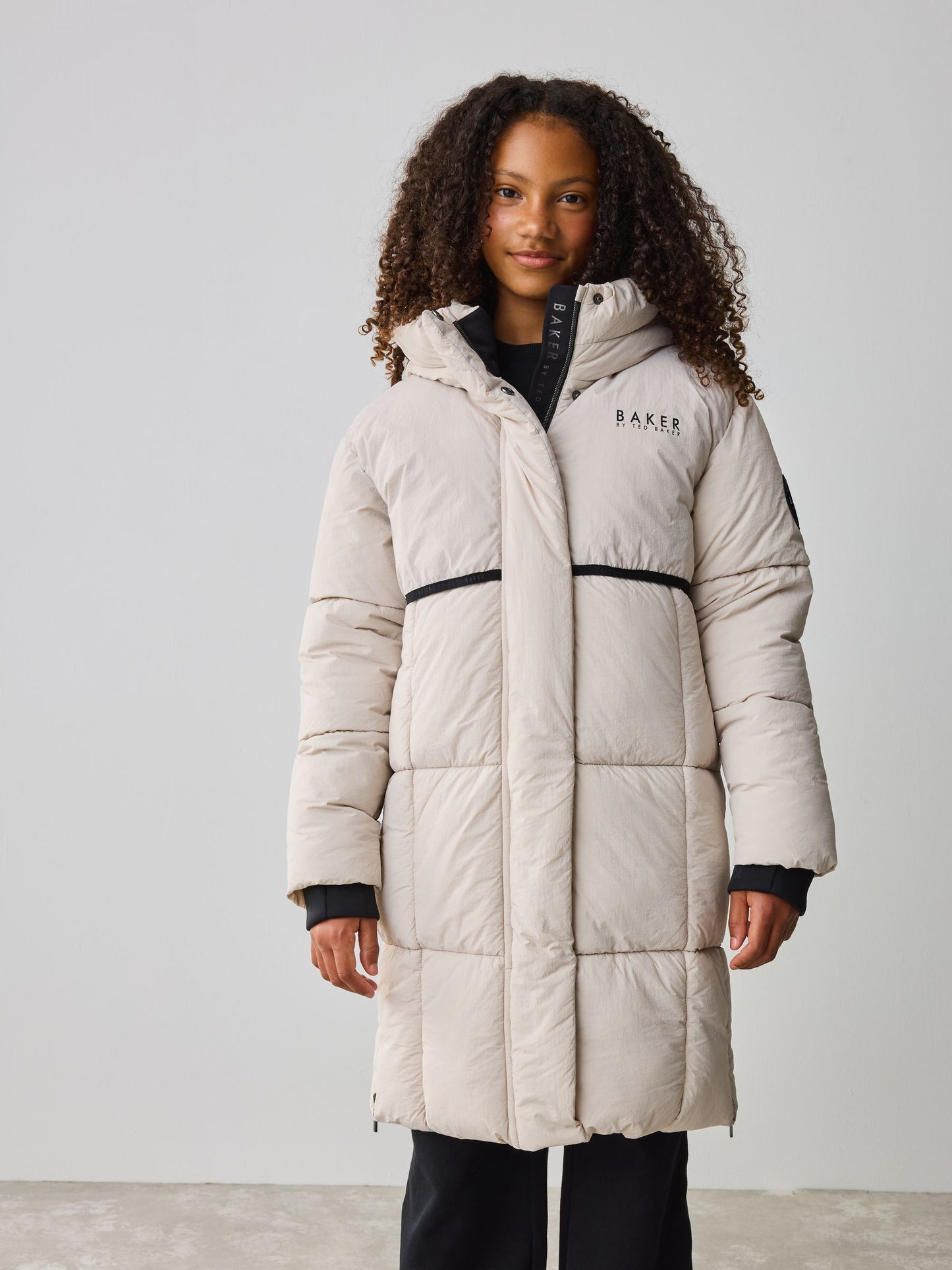 Baker by Ted Baker Girls Shower Resistant Longline Padded Coat image 2