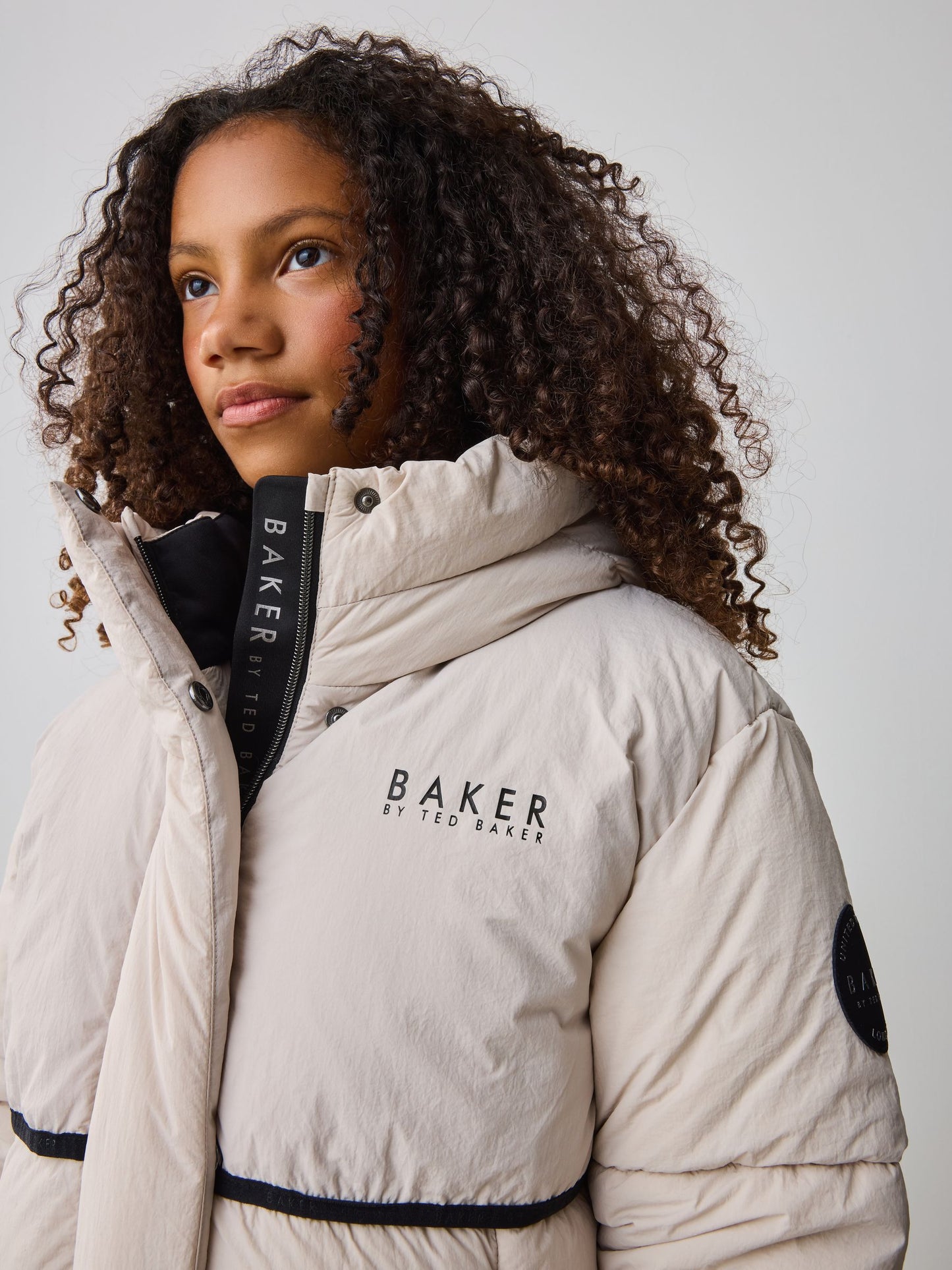 Baker by Ted Baker Girls Shower Resistant Longline Padded Coat image 5