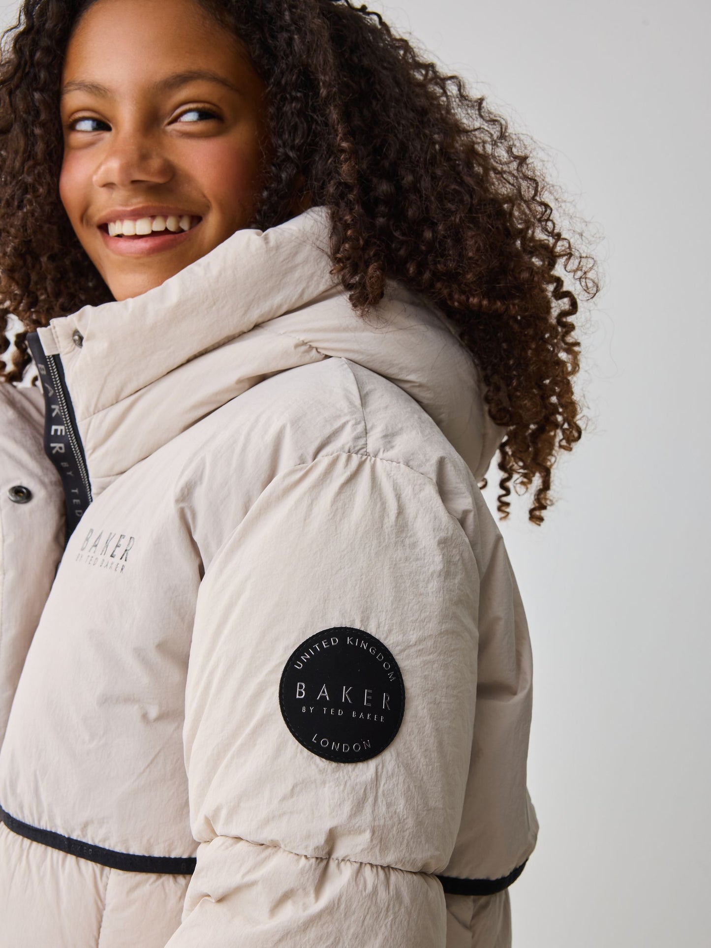 Baker by Ted Baker Girls Shower Resistant Longline Padded Coat image 8